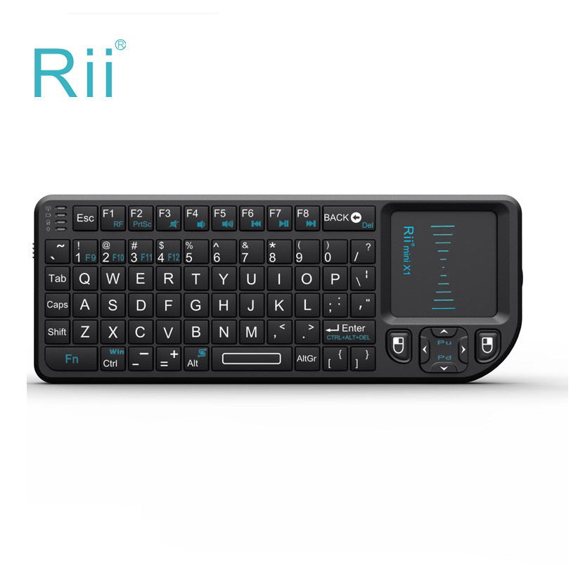 Rii X1, Mini Wireless Keyboard, Touchpad Keyboard, HTPC Remote Control, Compact Keyboard