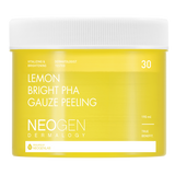 DERMALOGY LEMON BRIGHT PHA GAUZE PEELING 190ML (30 PADS) - 9