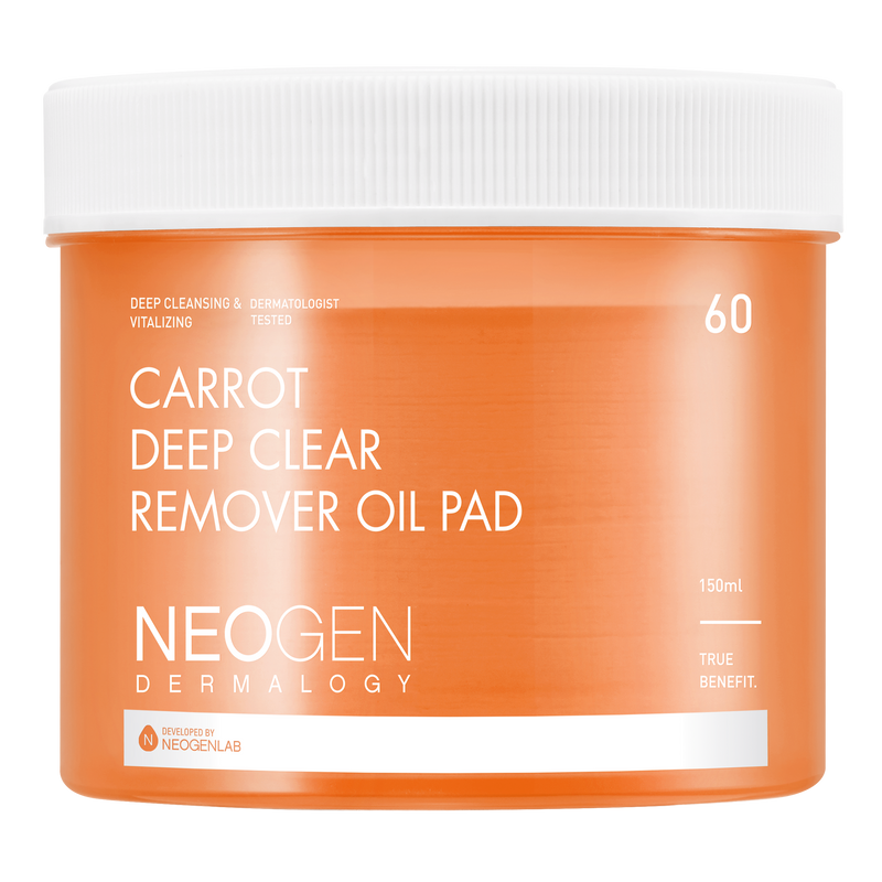 DERMALOGY CARROT DEEP CLEAR OIL PAD 150ML (60 PADS) - 14