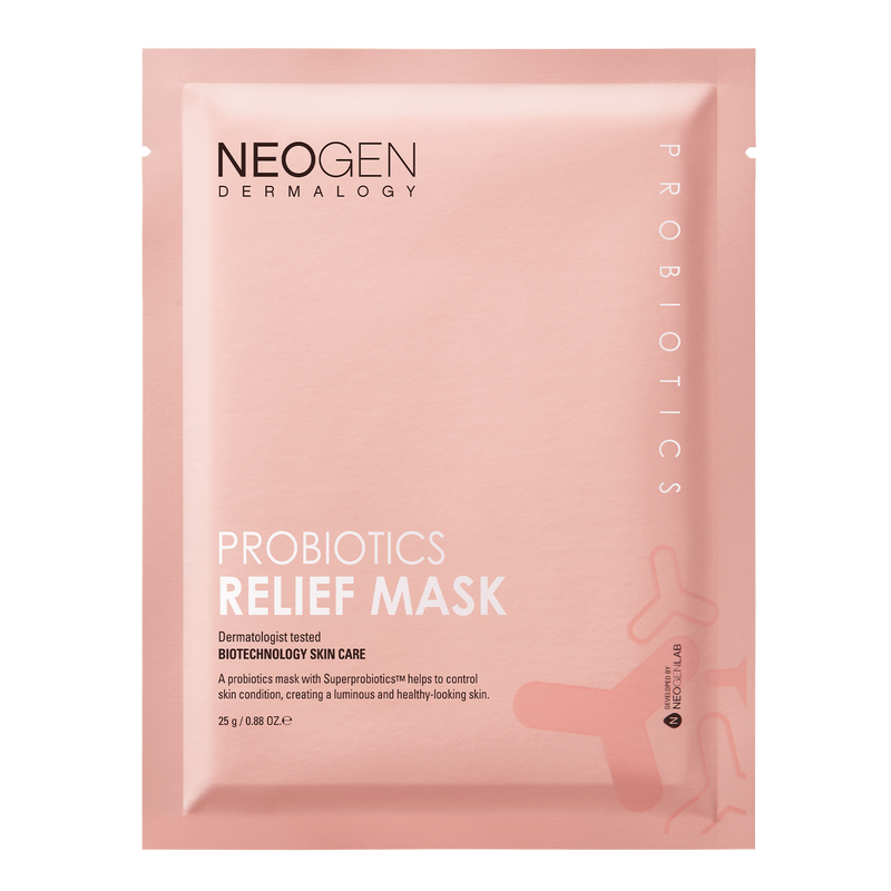 DERMALOGY PROBIOTICS RELIEF MASK (25ML X 5 SHEETS) - 5