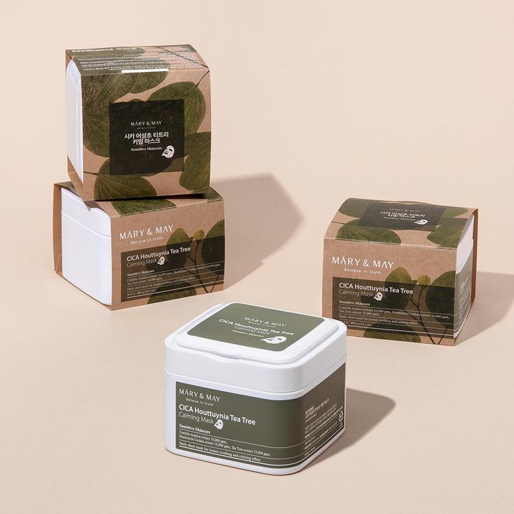 CICA Houttuynia Tea Tree Calming Mask 30ea/400g - 4