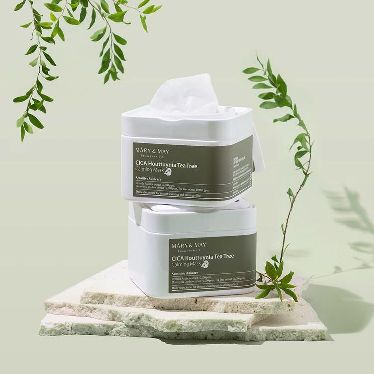 CICA Houttuynia Tea Tree Calming Mask 30ea/400g - 5