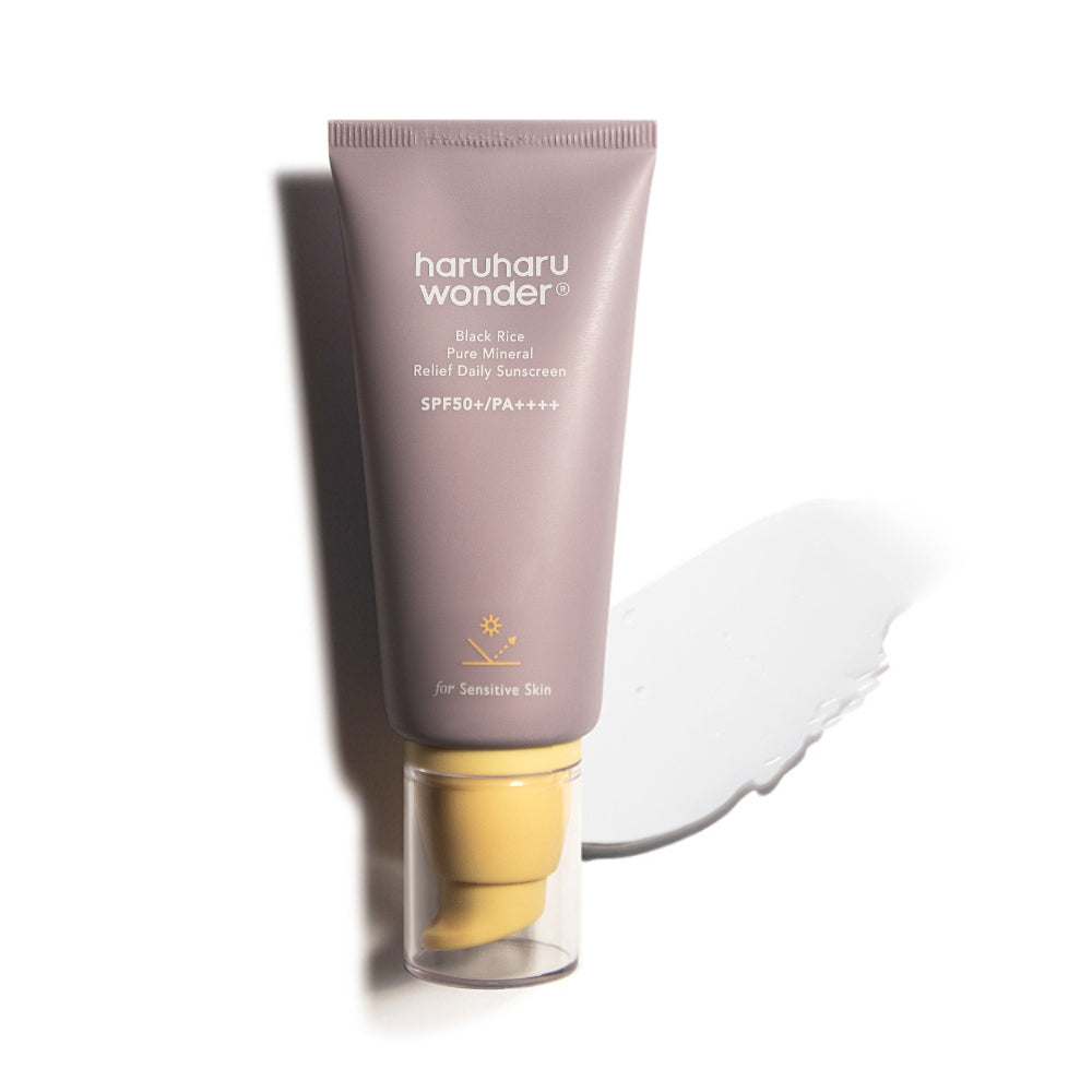 [haruharuwonder] Black Rice Pure Mineral Relief Daily Sunscreen Unscented SPF50+ 50ml