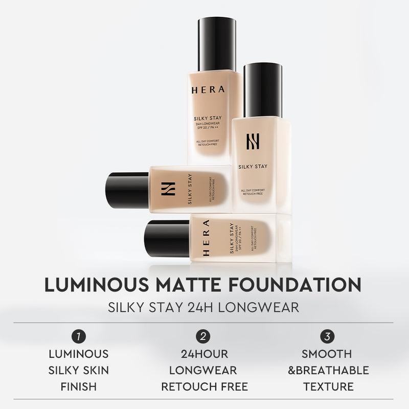Silky Stay Foundation 24h Longwear PA++ 30g - 23W1 SAND BEIGE