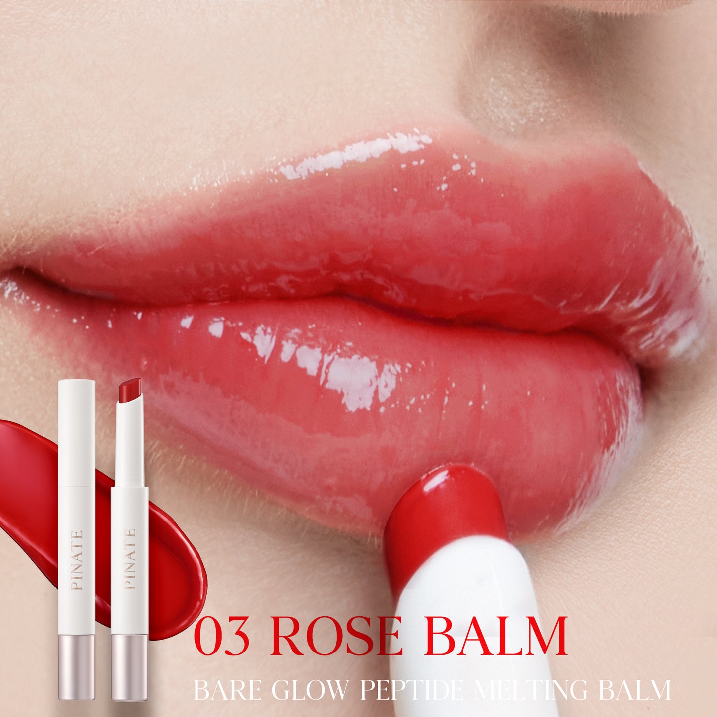 Bare Glow Peptide Melting Balm - 03 Rose balm 1.8g