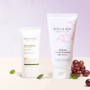 [Mary&May] CICA Soothing Sun Cream + Low pH Hyaluronic Gel Cleanser