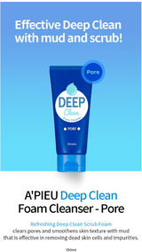 [Apieu] DEEP CLEAN FOAM CLEANSER 130ml