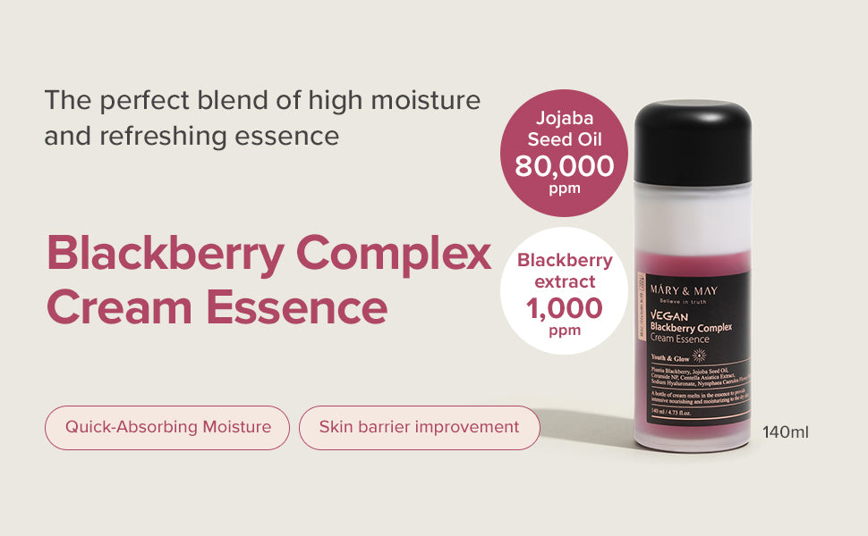[Mary&May] VitaminC + Bifida Lotion + Vegan Blackberry Complex Cream Essence
