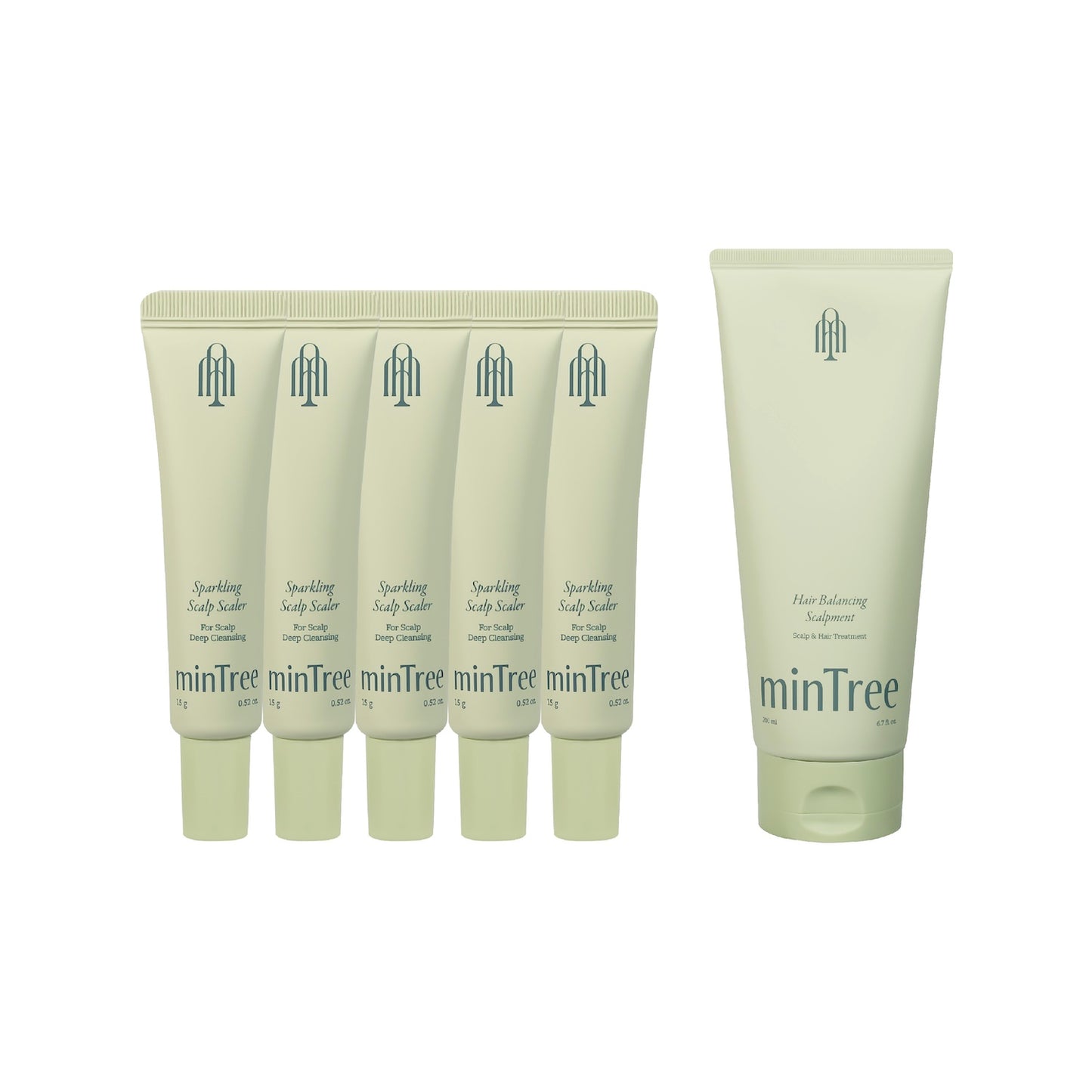 [MinTree] Sparkling Scalp Scaler 15g*5ea 1set + Hair Balancing Scalpment 200ml