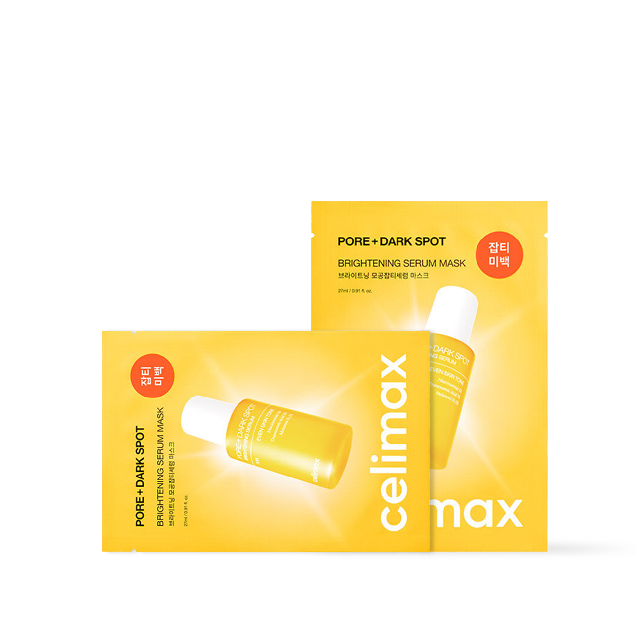 [celimax] Pore+Dark Spot Brightening Serum Mask 10ea - 2 Size