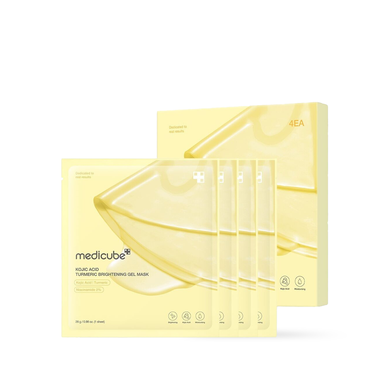 Kojic Acid Turmeric Brightening Gel Mask 4EA - 9