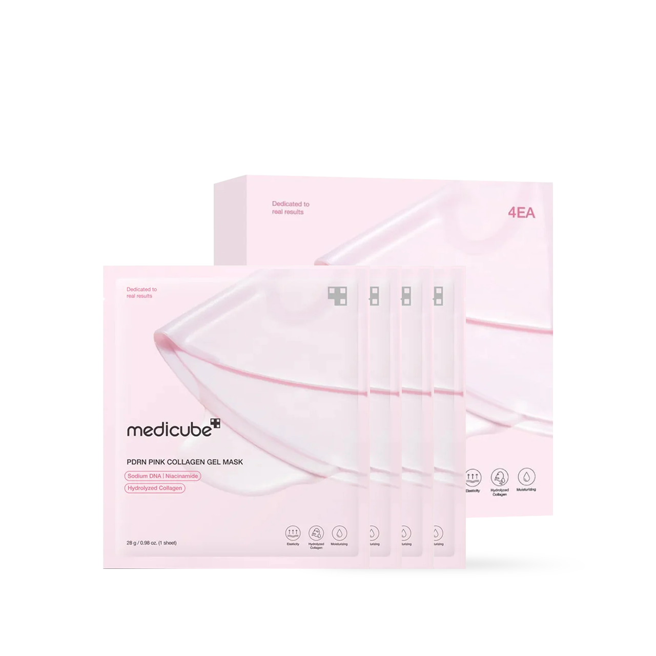 PDRN Pink Collagen Gel Mask 4EA - 9