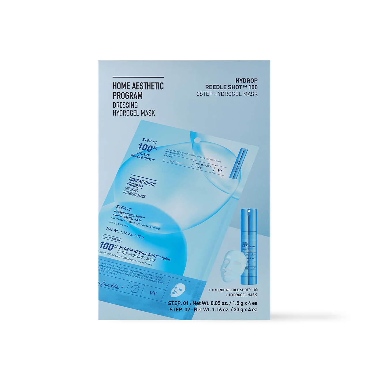HYDROP Reedle Shot 100hl 2STEP Hydrogel Mask 4ea