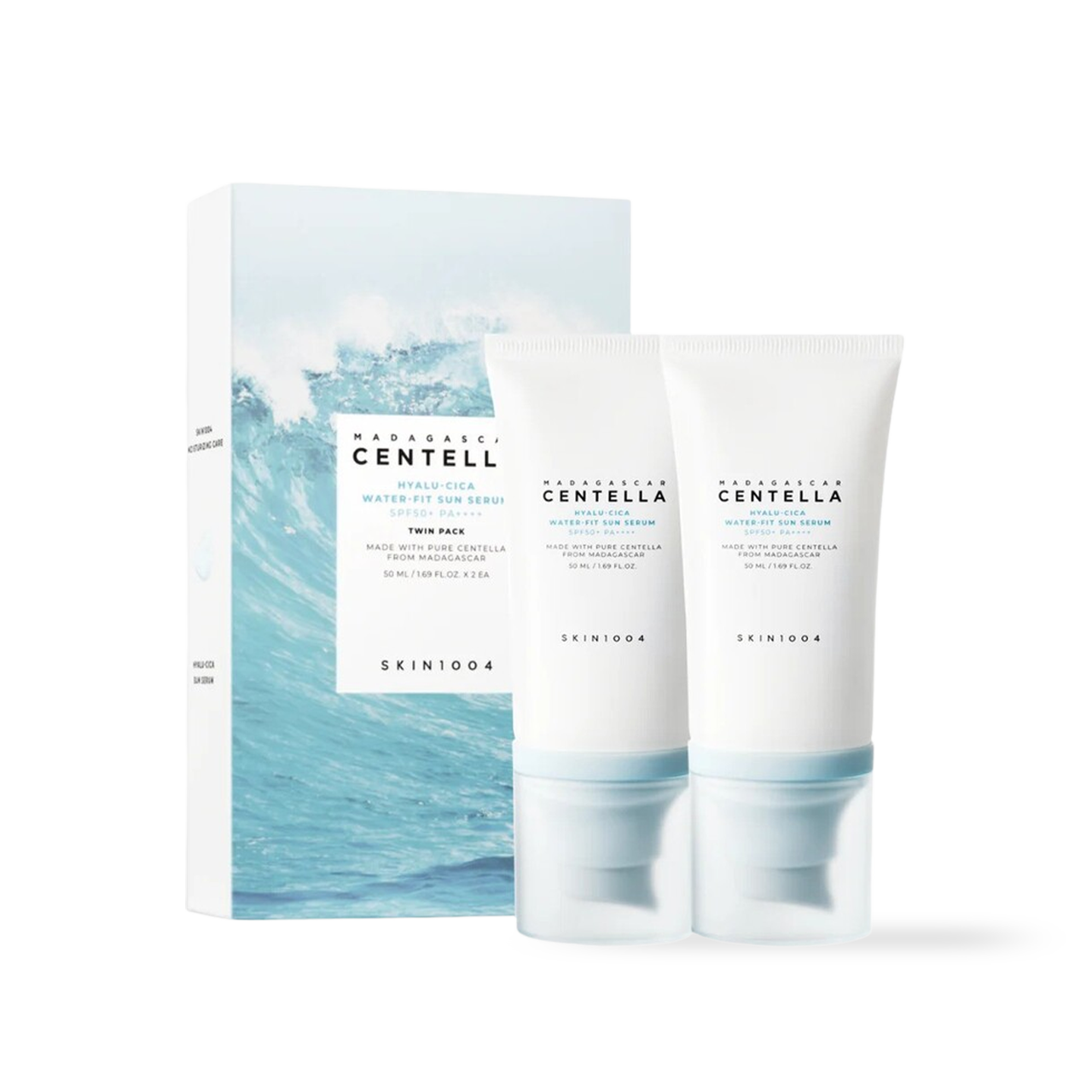 Madagascar Centella Hyalu-Cica Water-Fit Sun Serum Twin Pack 50ml*2 - 8