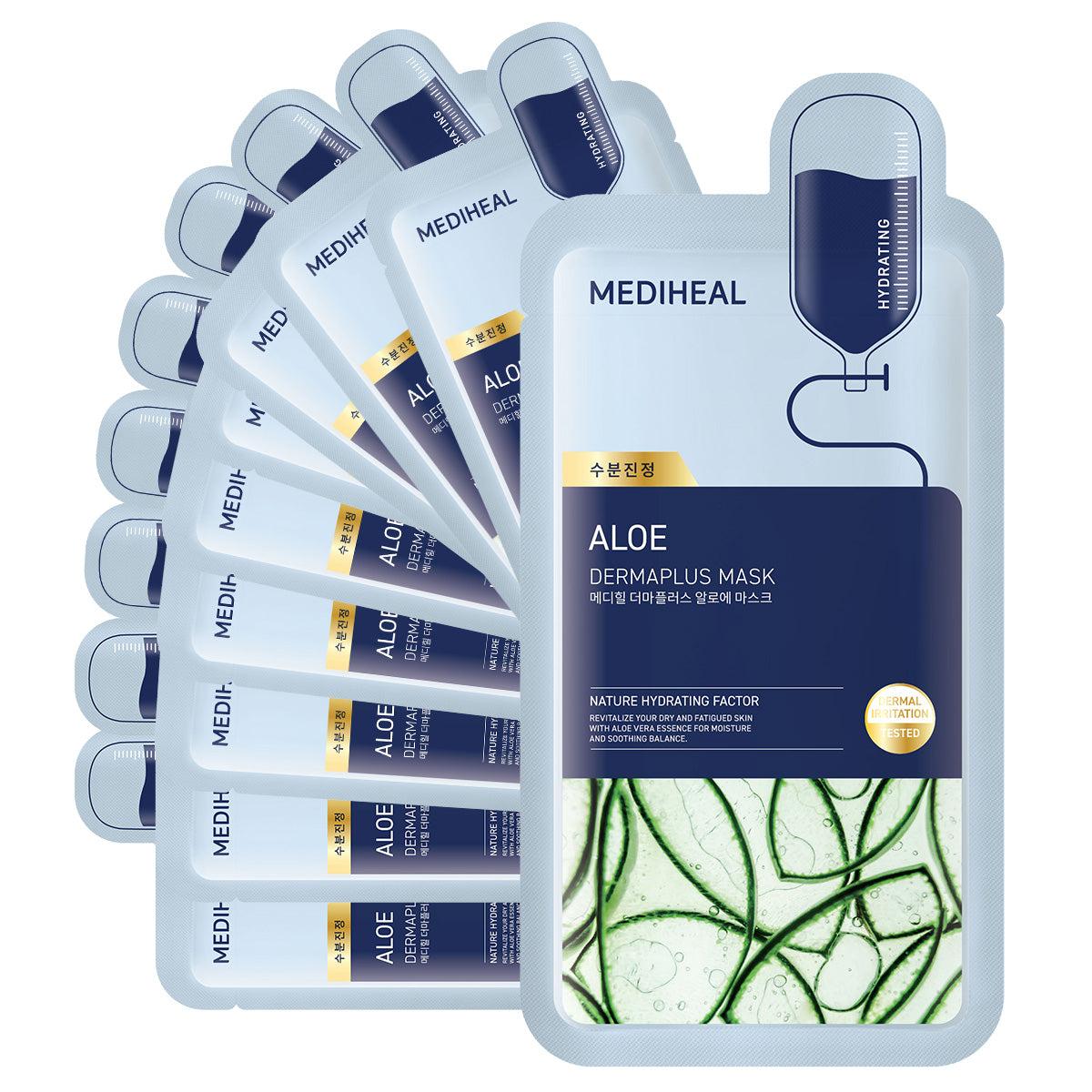 Derma Plus Aloe Mask 10ea - 2