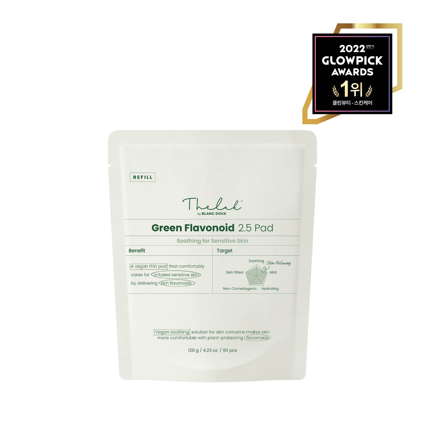 [THE LAB By BLANC DOUX] Green Flavonoid™ 2.5 Pad 120g (90p) REFILL