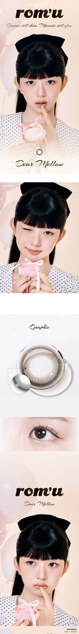 [Rom’u] 1 Day Colored Contact Lens - Dear Mellow 0.00 (10 pcs)