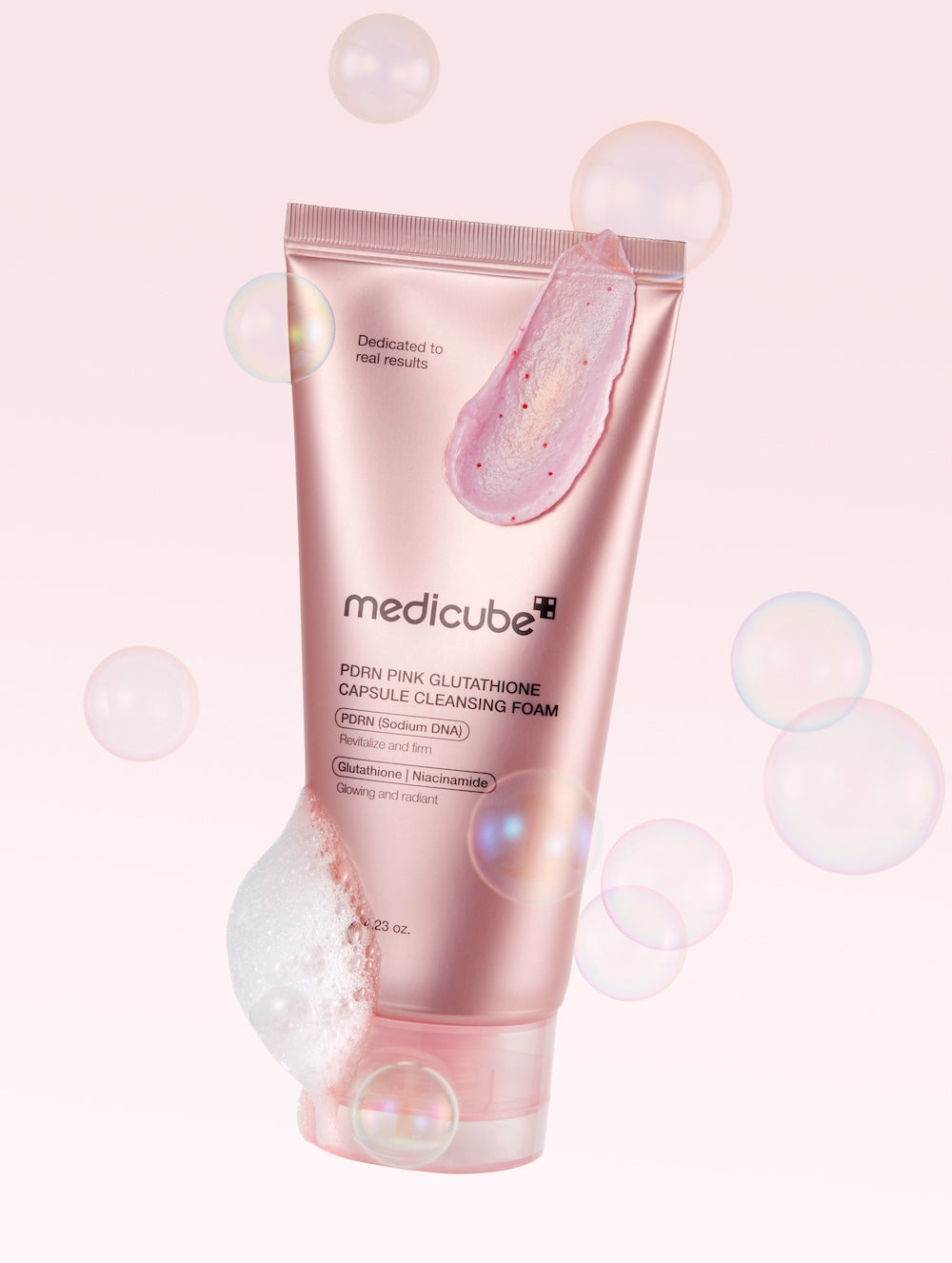 PDRN Pink Glutathione Capsule Cleansing Foam 120g - 12