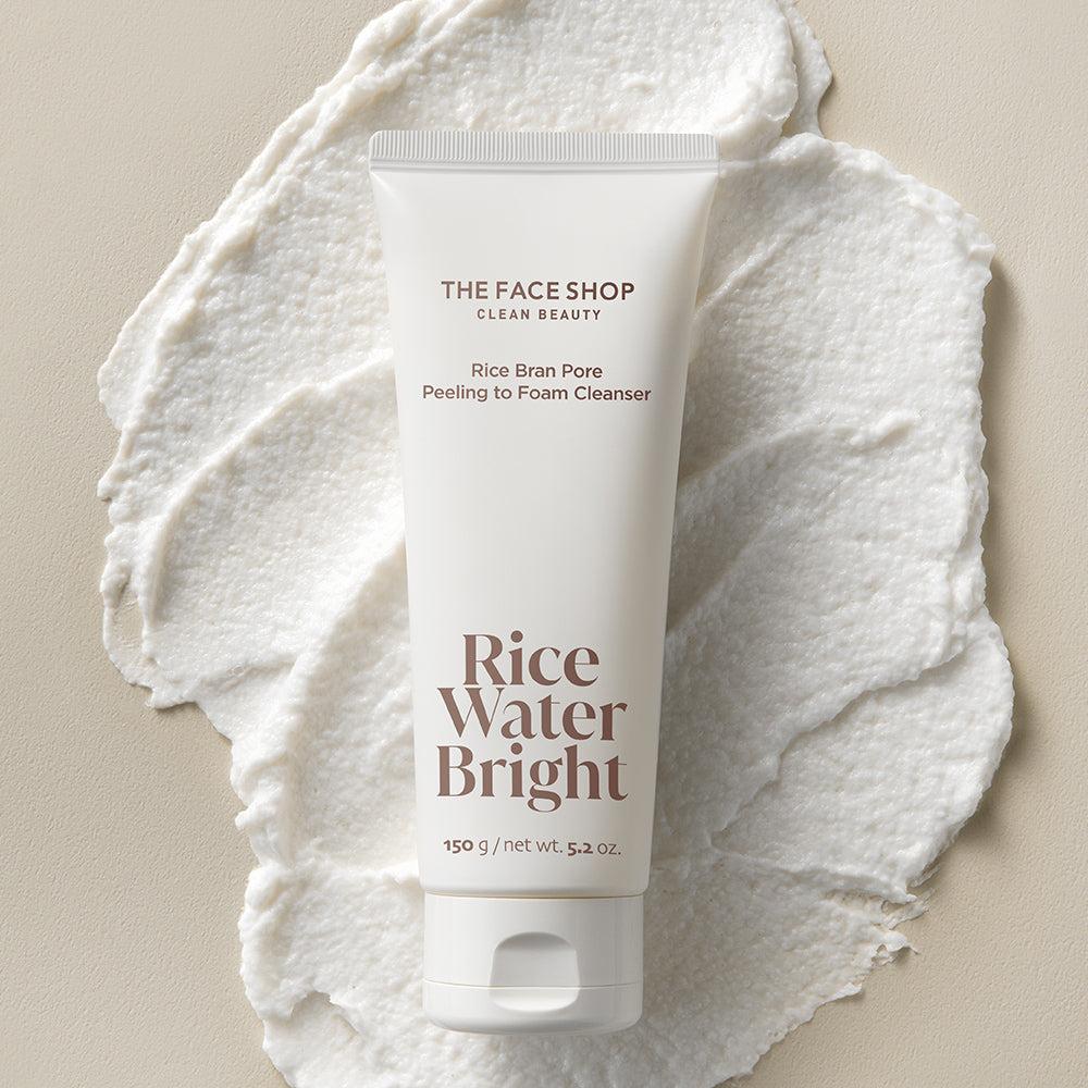 RICE WATER BRIGHT Rice Bran Pore Peeling to Foaming Cleanser 150g - 2