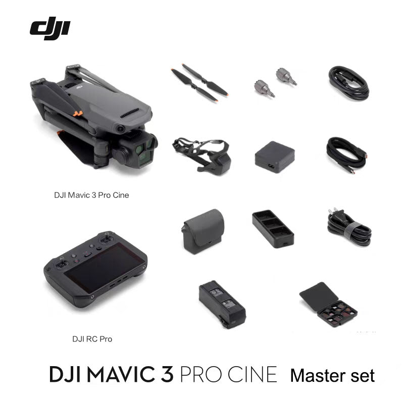 DJI Mavic 3 Pro Three-Camera Flagship Aerial Drone, Cine HD Professional Master Edition with Intelligent Flight Features
