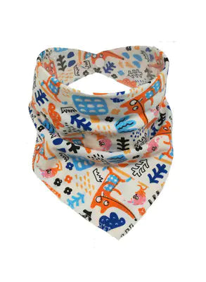 Waterproof Cotton Baby Bibs with Cartoon Design