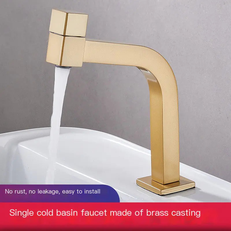 All-Copper Cold Water Faucet for Balcony Basin