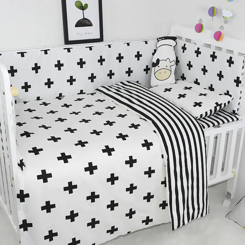 3-Piece Bedding Set with Simple Star Design