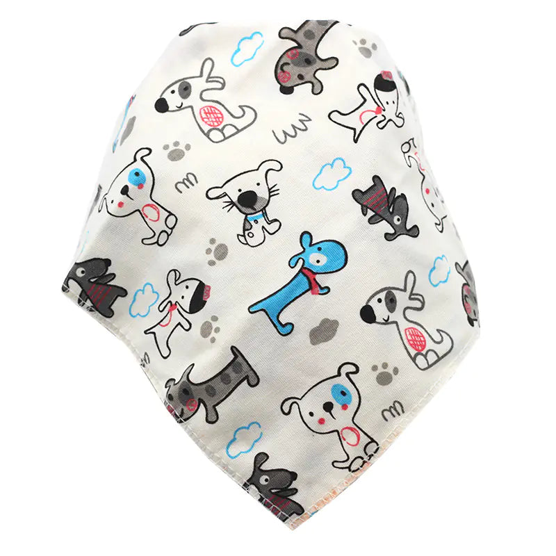 Waterproof Cotton Baby Bibs with Cartoon Design