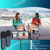 K61 Wireless Lavalier Microphone with Charging Chamber, Noise Reduction Mini Mic for TikTok Live Broadcast & Video Capture