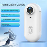 Thumb Bike Camera with Magnetic Back Clip, Mini Sports Action Camera & Thumb Recorder for Cycling, Outdoor Adventure & Pet Monitoring