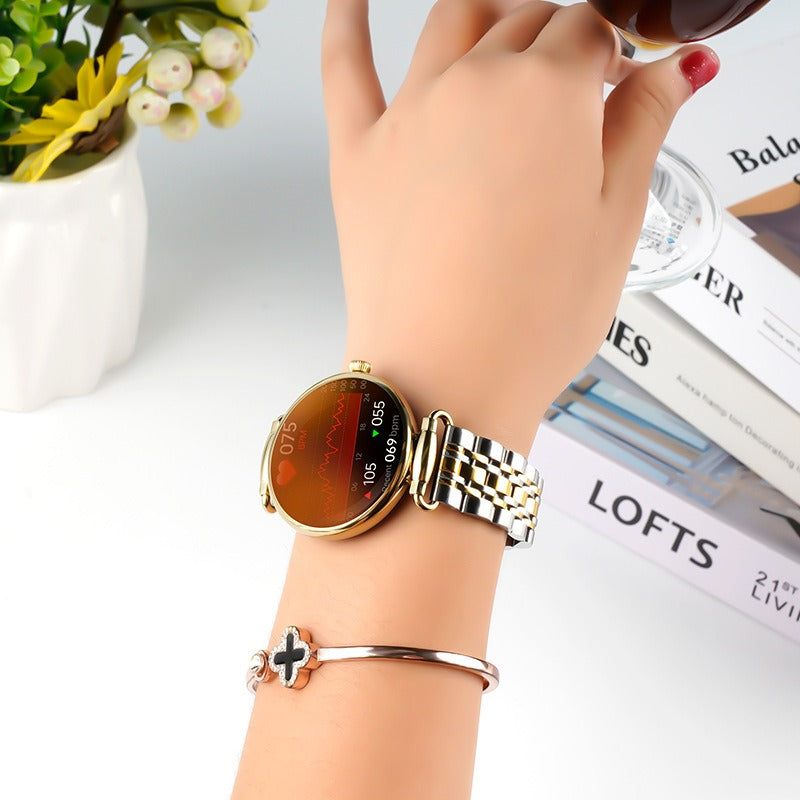 Women’s Smartwatch with Bluetooth Call, Heart Rate & Blood Oxygen Monitor, Sleep Health Tracking Sports Watch