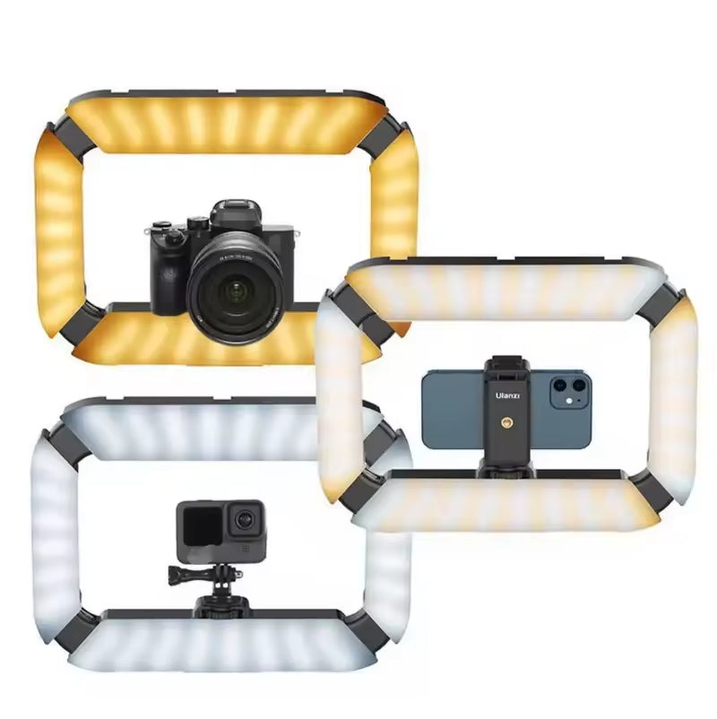Ulanzi U200 Camera Ring Light Video Rig, Handheld LED Light for Professional Video Recording & Vlogging