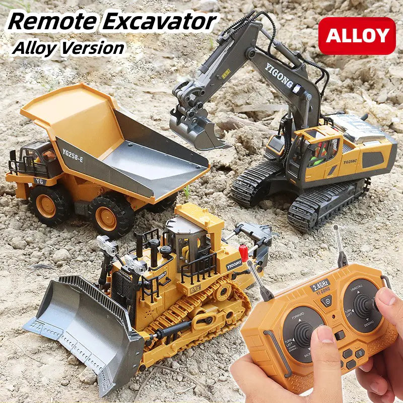 2.4G RC Excavator Remote Control Engineering Toy Truck