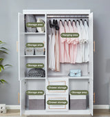 Sleek 3-Door Bedroom Armoire