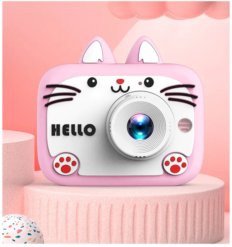 Kids Digital Camera Toy - Cartoon Cat HD Photography