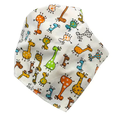 Waterproof Cotton Baby Bibs with Cartoon Design