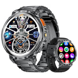 K66 Outdoor Sports Smart Watch with Flashlight for Men, Waterproof Bluetooth Fitness Tracker