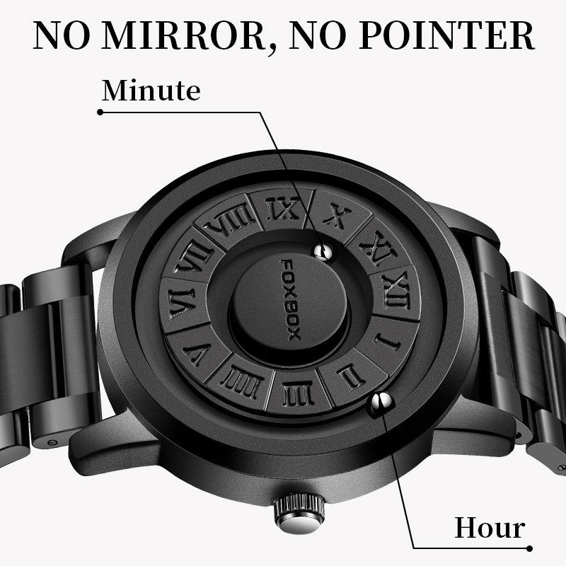 FB0047 Cool Magnetic Suspension Watch for Men, Stylish Quartz Wristwatch, Fashion Business Casual Gift