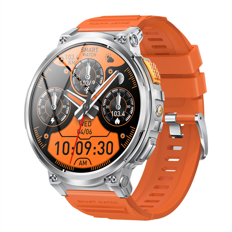 K66 Outdoor Sports Smart Watch with Flashlight for Men, Waterproof Bluetooth Fitness Tracker