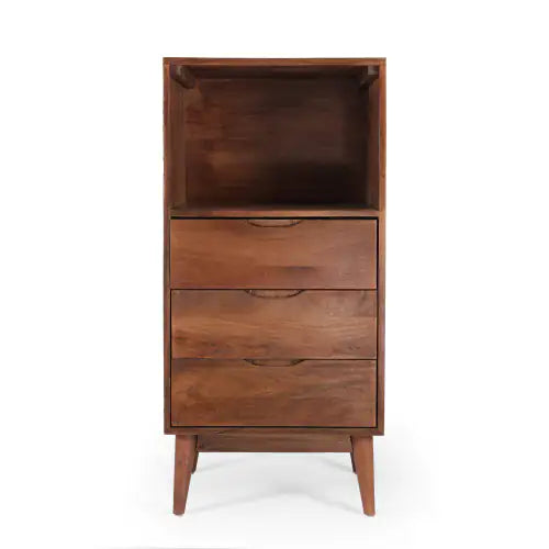 Wooden Three Bucket Cabinet