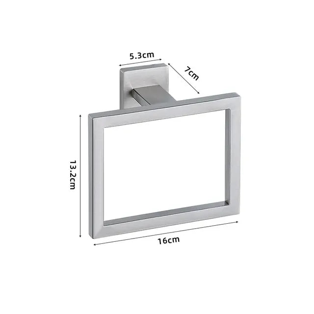 Wall-Mounted Stainless Steel Bathroom Hardware Set