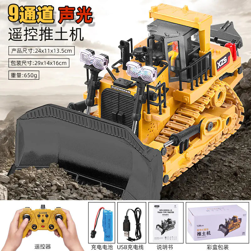 Large Alloy Remote Control Excavator Toy for Kids