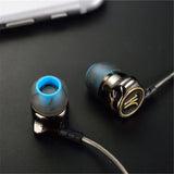 Heavy Bass Metal In-Ear Headphones with Microphone