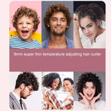 Professional 9mm Curling Iron with LCD Display