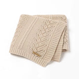 Infant Solid Color Hollow Cotton Quilt Cover Blanket