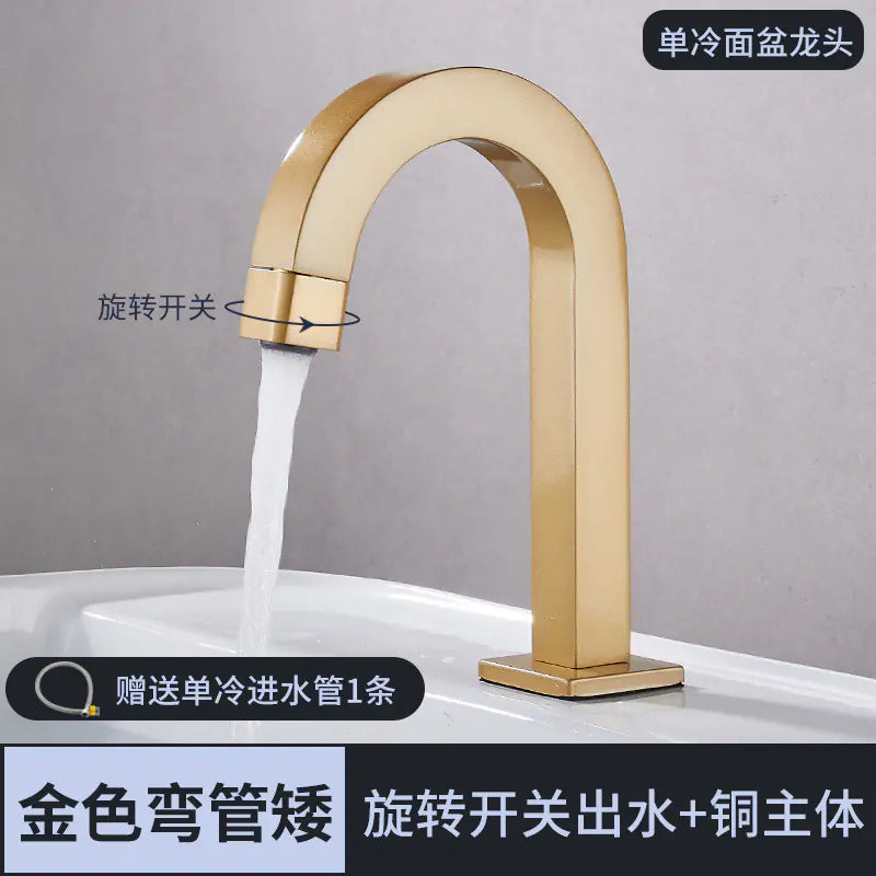 All-Copper Cold Water Faucet for Balcony Basin