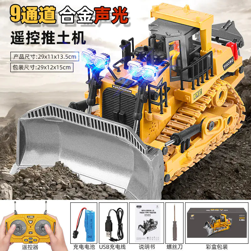 Large Alloy Remote Control Excavator Toy for Kids