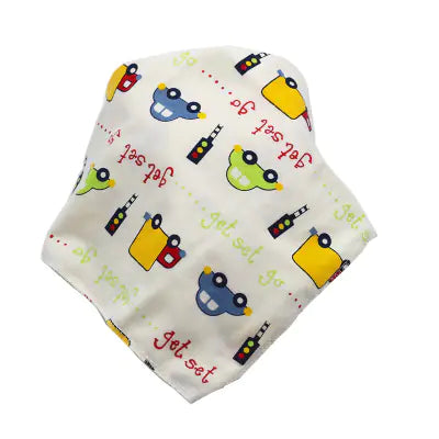 Waterproof Cotton Baby Bibs with Cartoon Design
