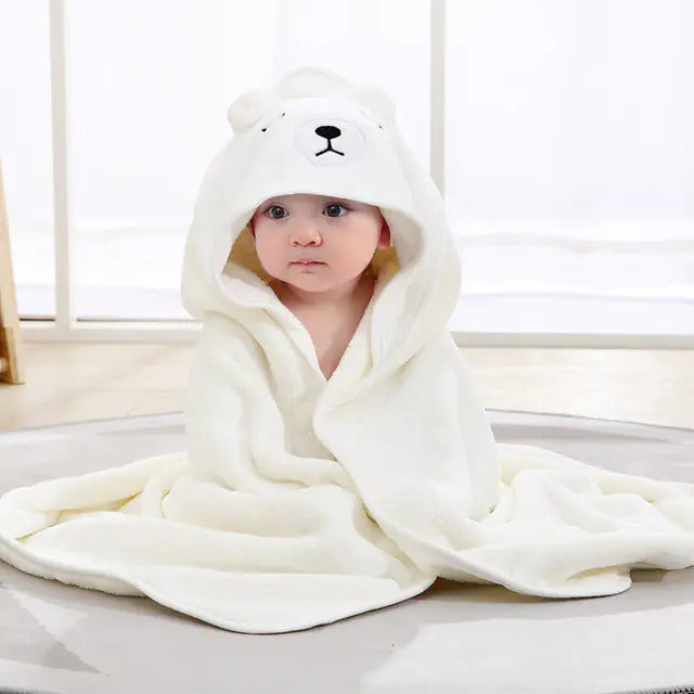 Soft Coral Fleece Newborn Wrap Blanket for Infants