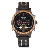 Automatic Tourbillon Mechanical Watch - BOBO BIRD Wood